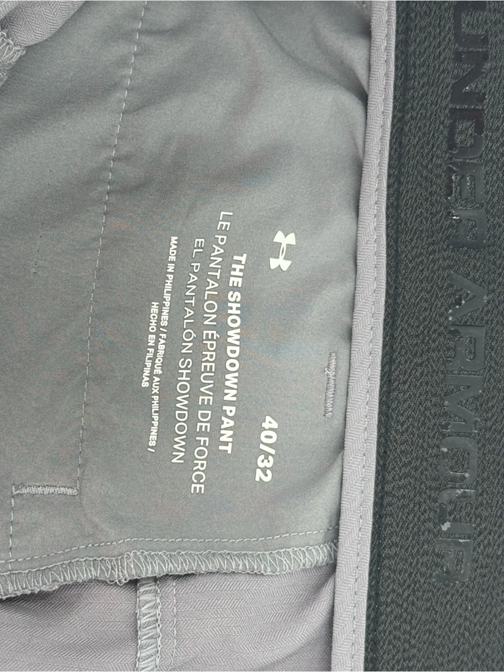 Under Armour The Showdown Grey Pant Size 40/32